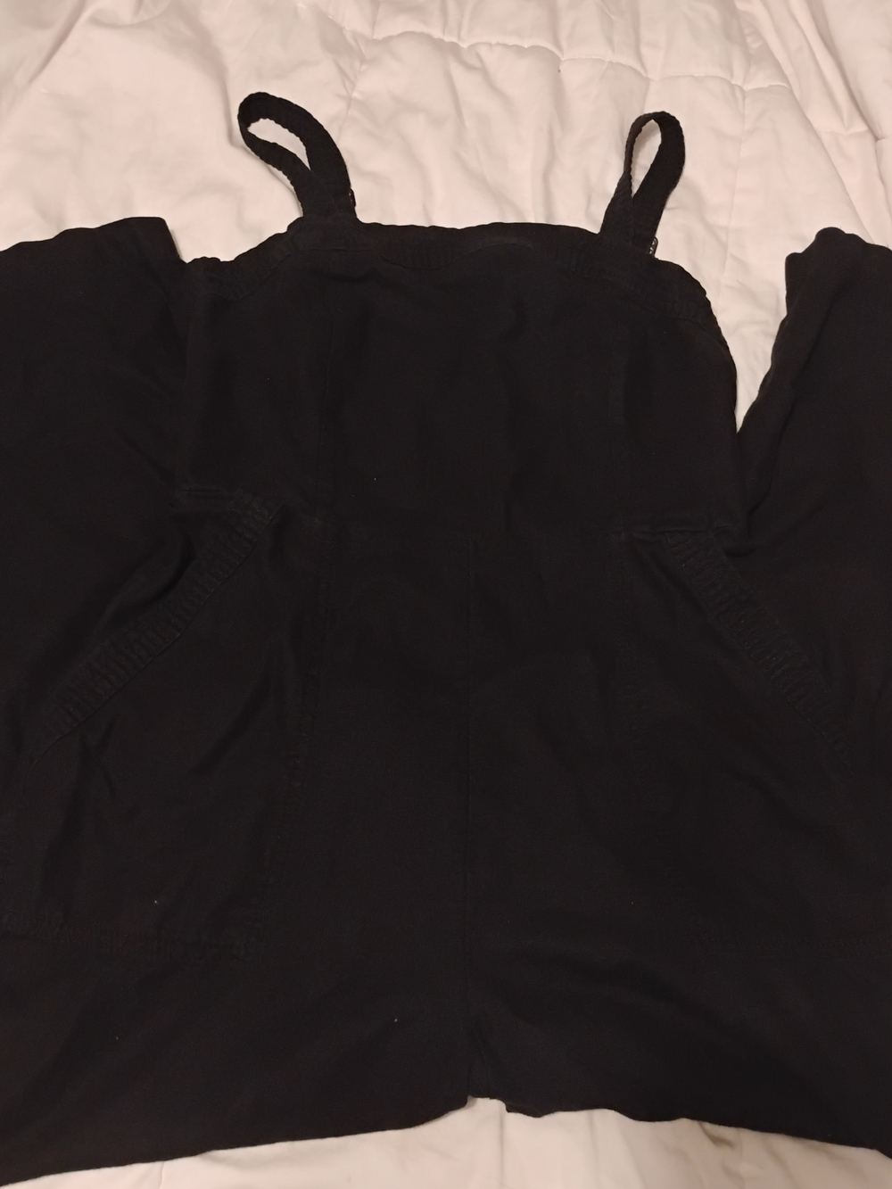 Old Navy Black Sleeveless Romper with Front Pockets